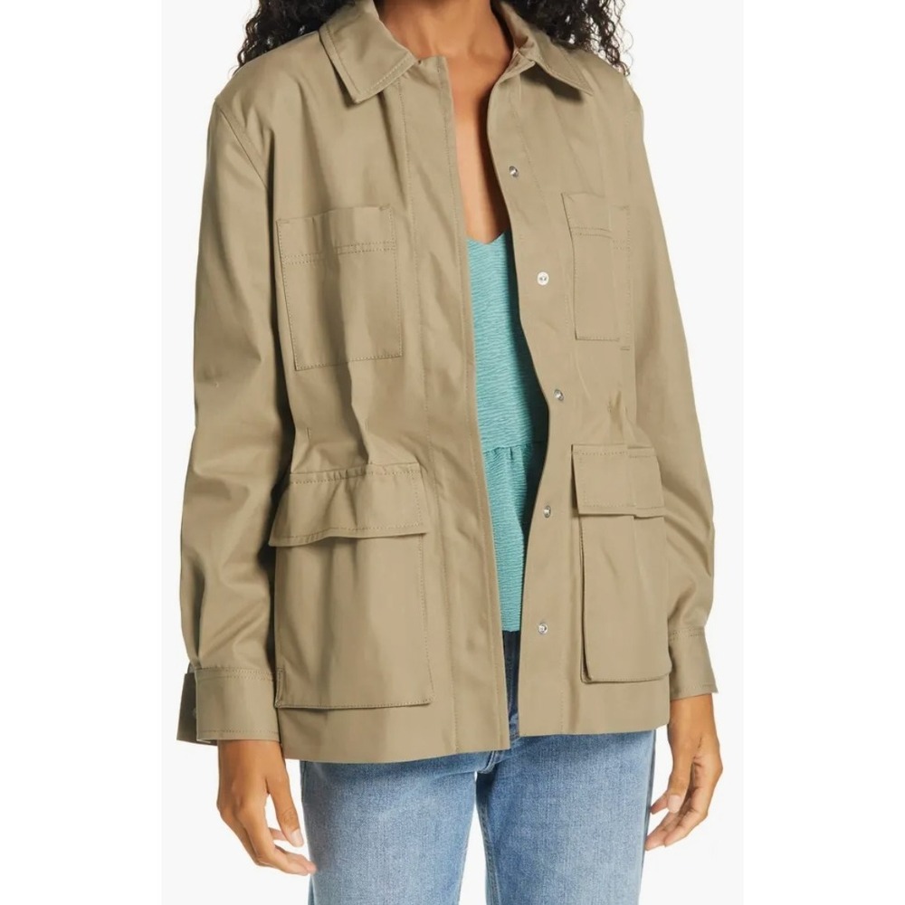 Samsøe Samsøe Womens Beatrice Utility Field Jacket XL Air Khaki Beige Outdoors
